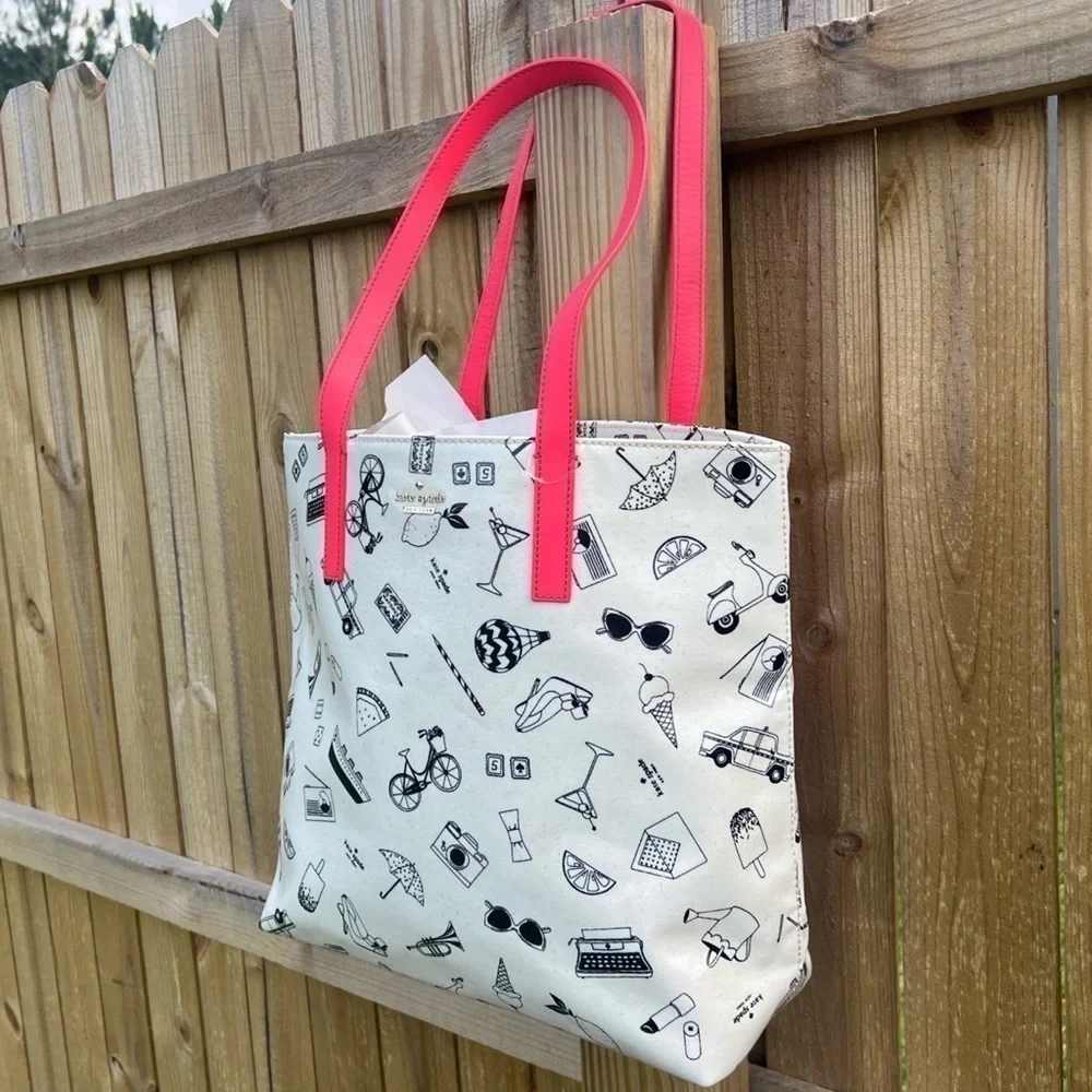 Kate Spade Things We Love Tote Steal The Spotlight Tote Bag PXRU6323 Rare